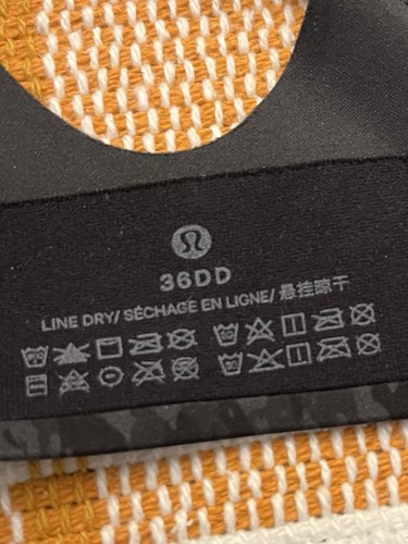 Reggiseno Lululemon Enlite con zip frontale in incognito mimetico multi grigio nero taglia 36DD - Foto 7 di 7