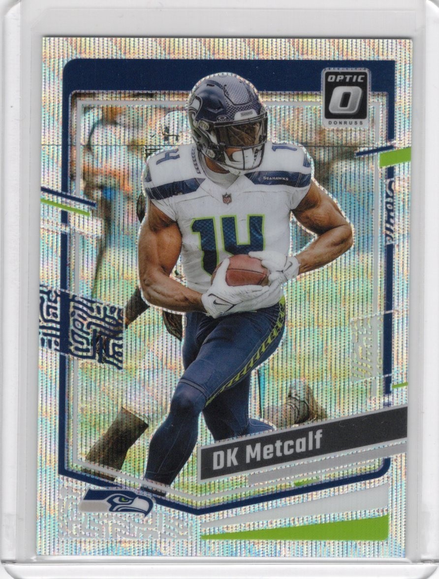 DK Metcalf 2023 Panini Donruss Optic - #175 Wave Prizm /300