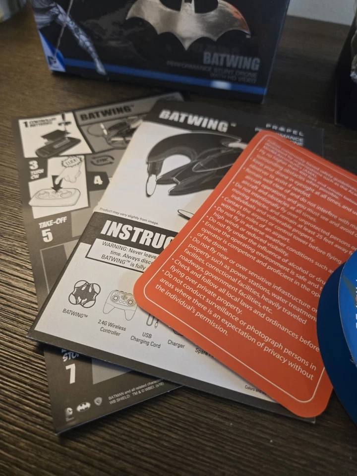 DC Comics-Batwing Performance Stunt Drone-3 Speeds For Beginner&Advanced Pilots - Image 3 of 4