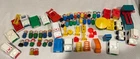 Vintage Lot of Fisher Price Wooden Little People And Vehicles