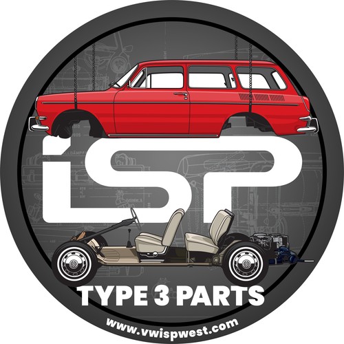 New VW Type 3 Smoked Grey Wrap Around Turn Signal Lens - Picture 3 of 3