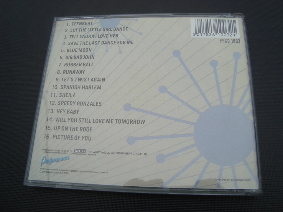 Various  CD Album: Teenbeat - 16 Original Hits Of The 60's -Compilation 1989 - Bild 3 von 3