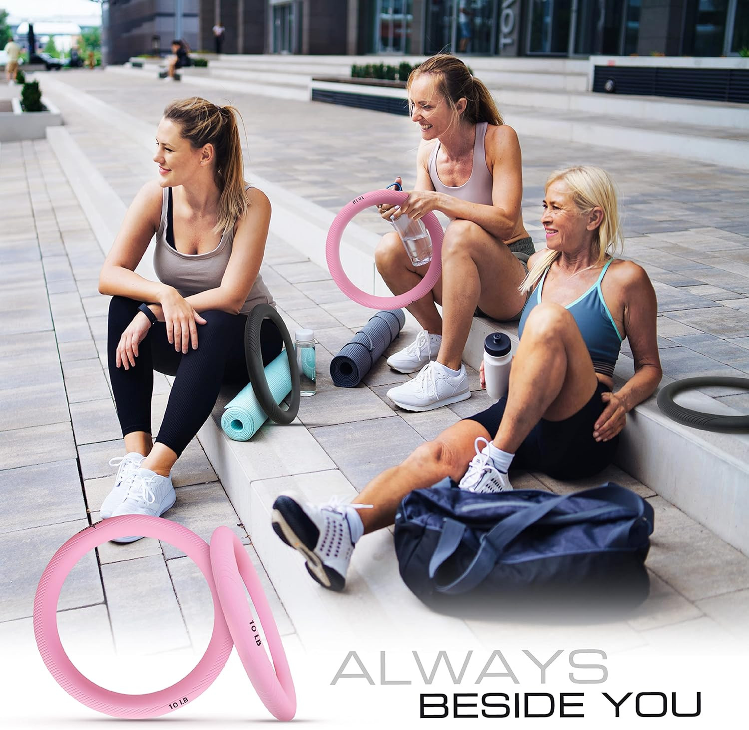 Power Ring 10Lbs, Weight Ring, Weighted Circle, Kettlebell for Yoga Exercise, Ae