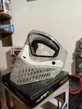 JT Proflex Paintball Mask Clear White Nose