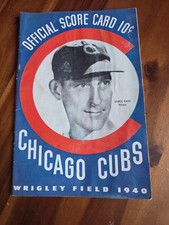 1940 Chicago Cubs /Brooklyn vintage Wrigley F...