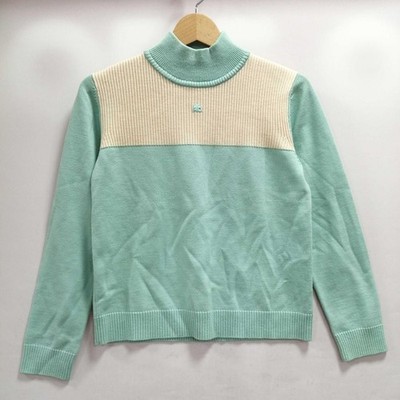 COURREGES hochgeschlossener Strickpullover zweifarbig 9 gebraucht
