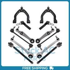 Control Arm Ball Joint Tie Rod and Sway Bar Link Kit for 14-16 Front End - 12pcs