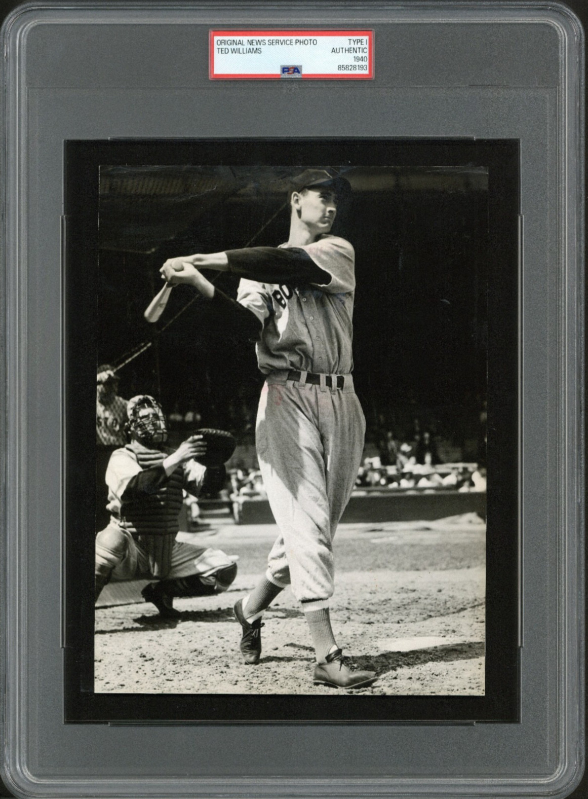 1940 Ted Williams Boston Red Sox Original Type 1 Photo PSA Authentic Vintage view 1