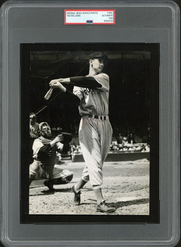 1940 Ted Williams Boston Red Sox Original Type 1 Photo PSA Authentic Vintage