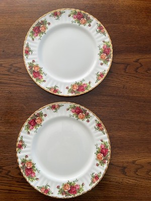 Royal Albert OLD COUNTRY ROSES Dinner Plate 10-3/8  ENGLAND~Set Of 2