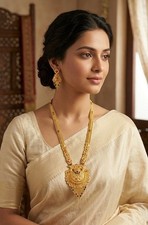 Gold Plated Meenakari Long Necklace Earring Set Indian Haram Bridal Jewellery