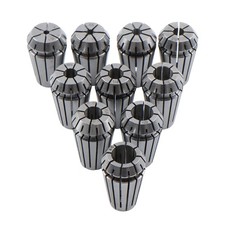 ER16 Collet Set 10pcs Precision 3/32 to 3/8 Inch by 32nds 0.0002 TIR