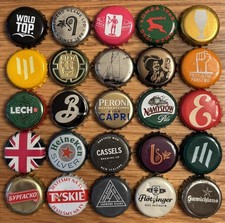 25 seltene verschiedene Bierflaschendeckel M�...