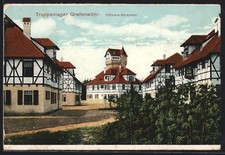 Ansichtskarte Grafenwöhr, Truppenübungsplatz, Offiziers-Baracken 