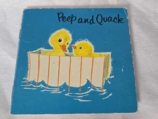 Peep and Quack Maggy Larissa 1963 Golden Press RARE Kids Book Softcover