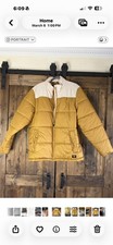 Vans Jacket Mens Brown Puffer Quilted Full Zip Insulated Warm Pockets Large