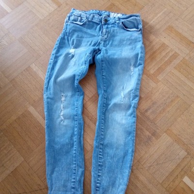 Skinny Jeans ultra Low Noisy May Eve stone blau blue W29 M IT29 L32 Slim Leg