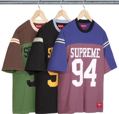 Supreme Split S/S Football Top Black Green Purple 3colors SS25