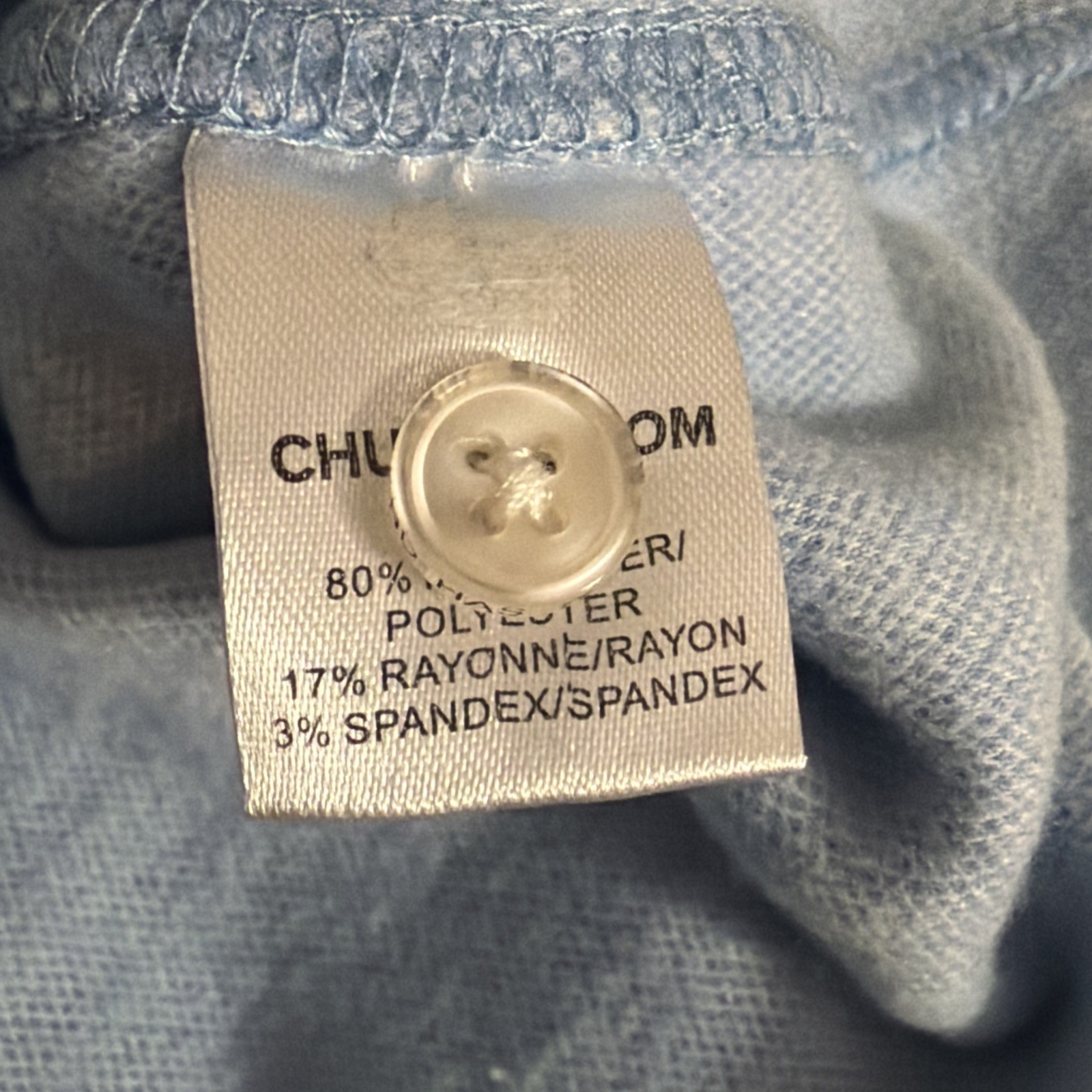 Chubbies Polyester Blend Button-Up Men's Light Bl… - image 8