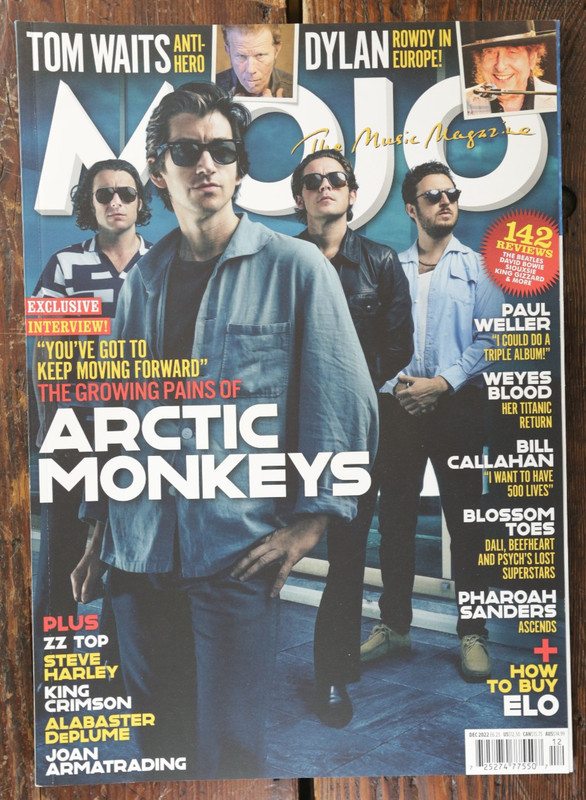 MOJO No 349 DECEMBER 2022 Arctic Monkeys ZZ TOP Paul Weller TOM WAITS Used
