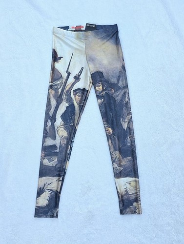Blackmilk Oil Painting Liberty Leading The People Leggings Eugène Delacroix L 