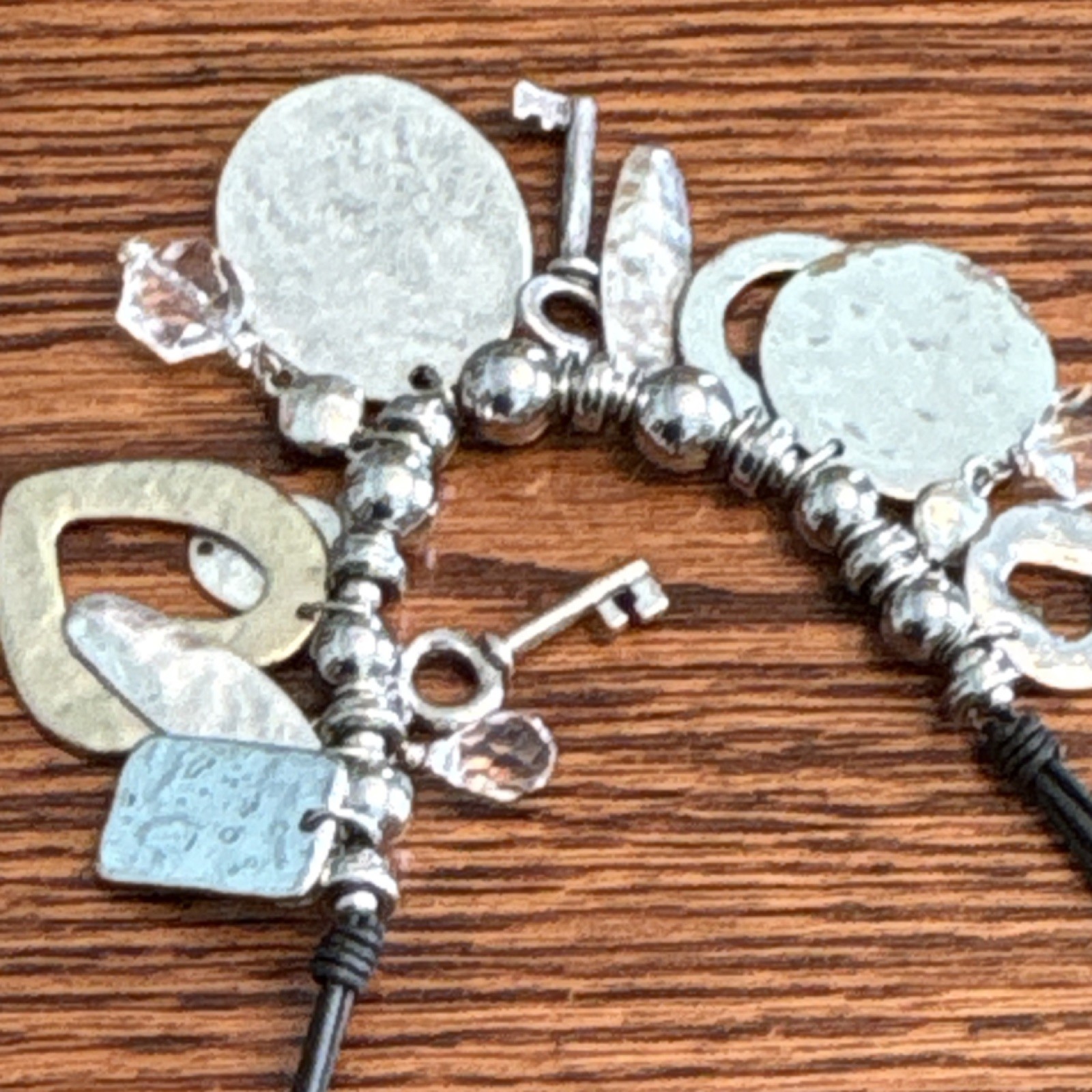 Chico's Inspirational Charm Statement Necklace Si… - image 6