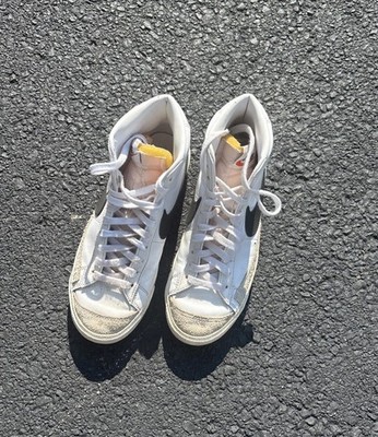 Size 8- Nike Blazer Mid 77 Vintage White Black 