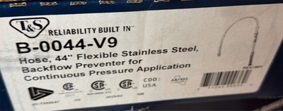 T&S B-0044-V9 44'' Flex SS Hose Backflow Preventer