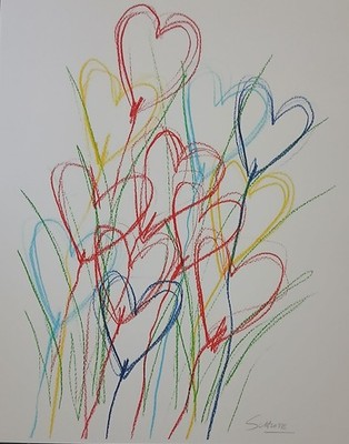 Schlote, Wilhelm - Les Fleurs d'Amour - Original-Grafik - handsigniert