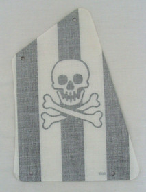 Lego Sail From 6268 Renegade Runner Black & White Stripes Skull Crossbones