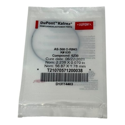 DuPont Kalrez O-Ring K035 035 6230 Compound 56.87x1.78mm FFKM Gasket