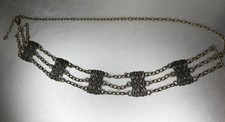 Vintage Y2K 90s Chain Belt Gold Toned Bronze Festival BOHO 38in OS