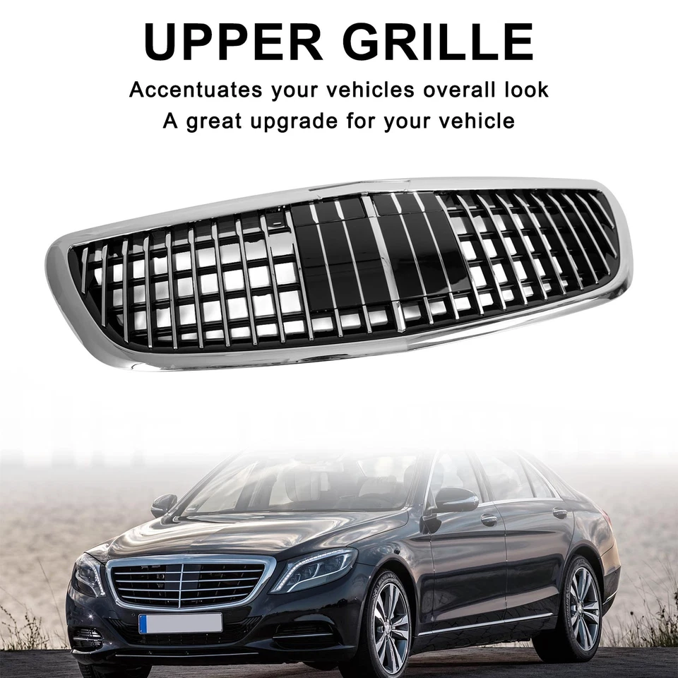 S680 Maybach Style Grille fit Mercedes Benz W222 S class 2014-2020 with ACC - Bild 4 von 4