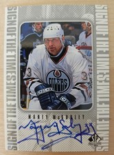 1998-99 SP Authentic Sign of the Times Marty McSorley #MMC Auto Edmonton Oilers