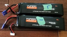 FOR PARTS! Yuneec H920 Power 6 Lithium Polymer Batteries (2 pack)
