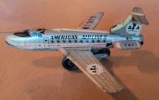 Vintage Tin Toy Airplane American Airlines 727 BOEING 5"