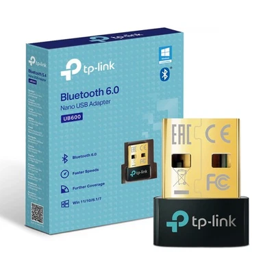 TP-Link UB600 Bluetooth 6.0 USB Adapter for PC Nano Matte Black