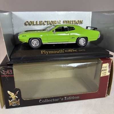 Yat Ming ROAD SIGNATURE 1:43 Scale Diecast Model 1971 PLYMOUTH GTX Bright Green