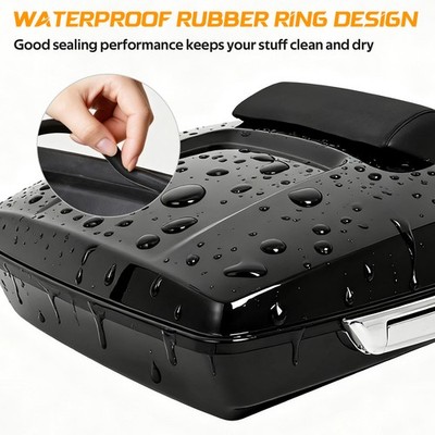 Harley-Davidson & EEZAN 上下セット Razor Trunk Pack Slim Backrest Mount Rack For Harley Touring Road