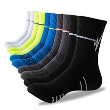 5 Packs Men's Sport socks Crew Athletic Socks Running Calf Socks