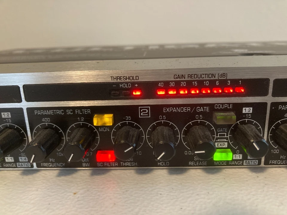 BEHRINGER MULTIGATE PRO XR4400 4-Chan Audio Interactive Quad Expander/Gate, - Image 3 of 4