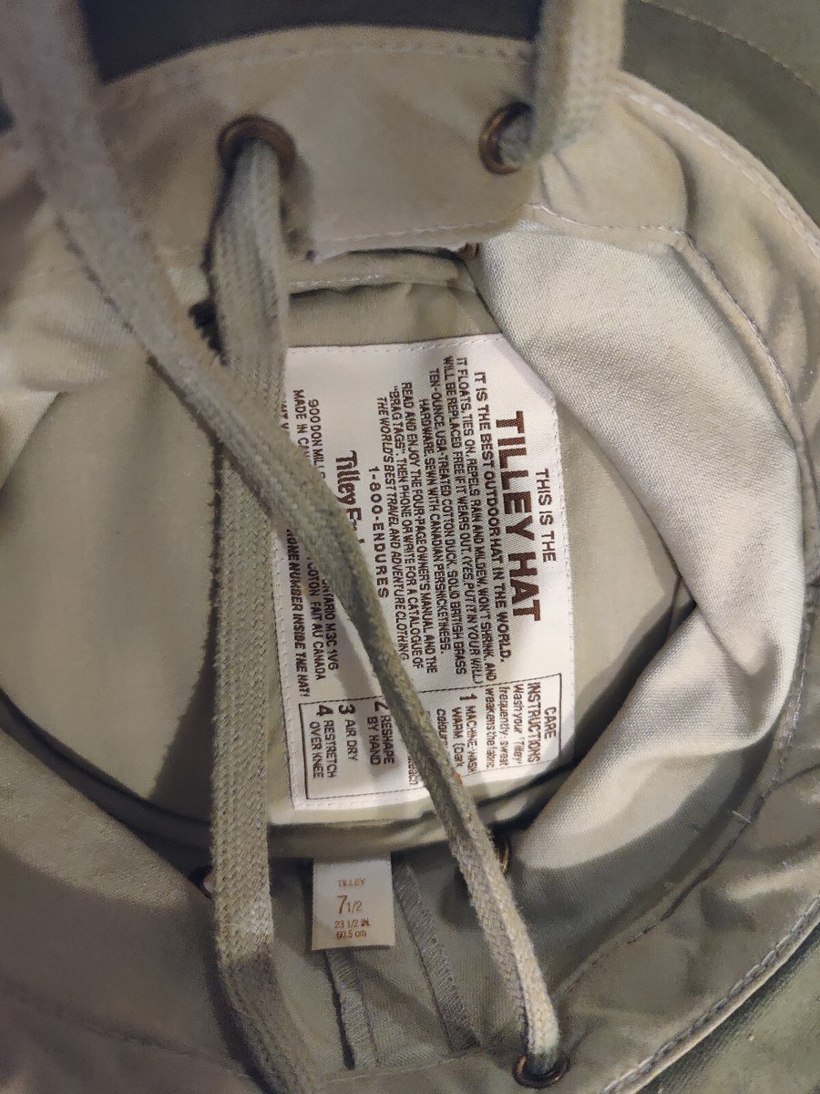 【未使用】TILLEY HAT ティリーハット サイズ7 1/2 Tilley Hikers Hat, Khaki, Size 7 1/2