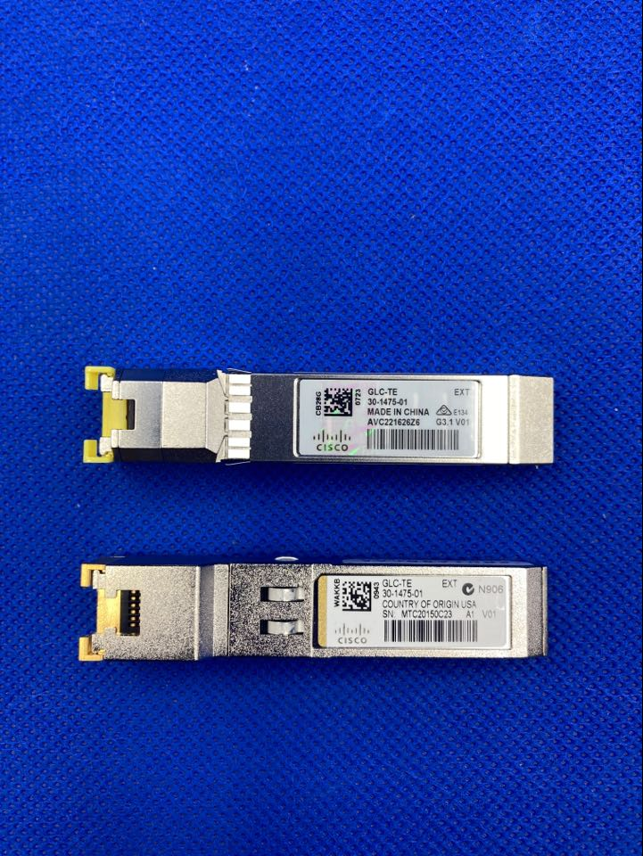 Genuine Cisco GLC-TE 30-1475-01 GBIC 1000BASE-T RJ Transceiver