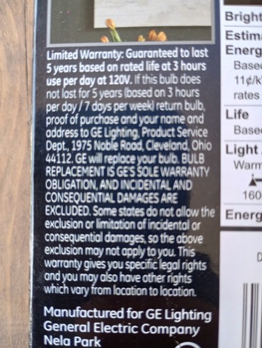 Flicker Flame GE LED long life Low Energy (6 Bulbs) Non Dimmable 15 Lumens L-14 - Picture 13 of 14