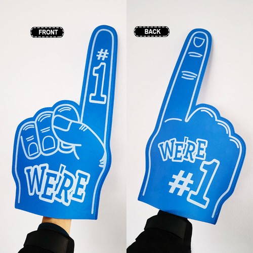 Foam Finger Universal Large Foam Hand For Sports Cheerleading Sport Fans TK - Picture 4 of 21
