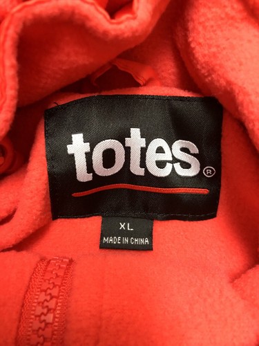 TOTES WOMEN POLYESTER RAINCOAT POLYESTER PARKA POLYESTER JACKET FLEECE LINING~XL - Picture 4 of 9
