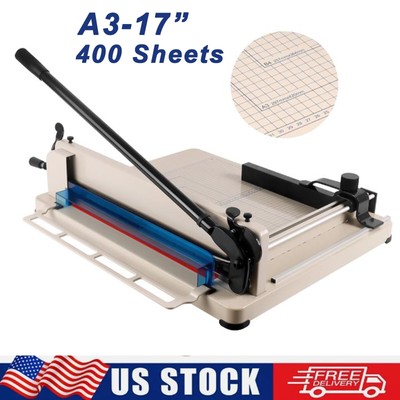 17'' Paper Cutter, Paper Slicer with Safety Guard and Blade Lock, 1.6'' Thickness
