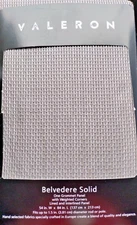 VALERON, Belvedere Solid, Grey, Grommet Panel 54” W X 84” L " NIP