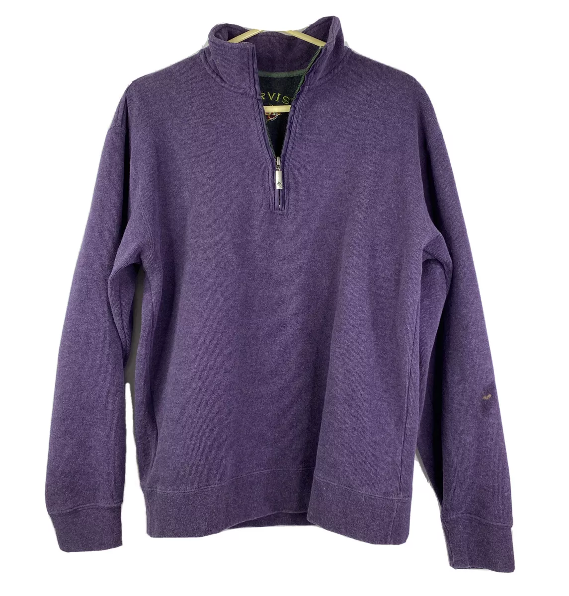 Mens purple half zip hotsell sweater