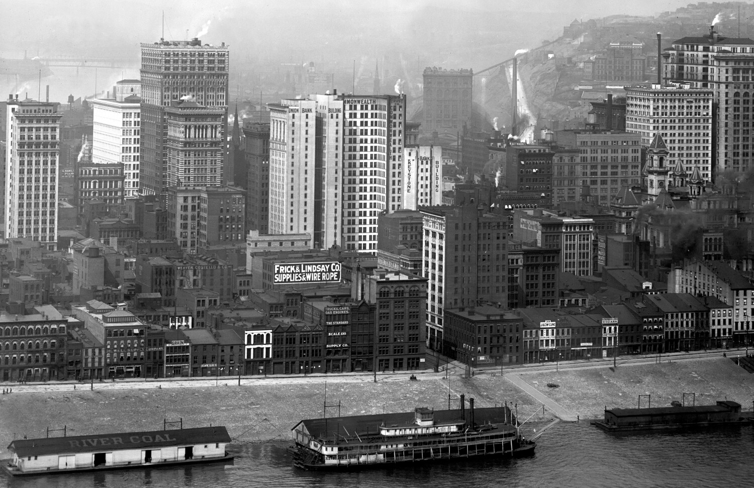 1900-1910 Aerial View of Pittsburgh, PA Vintage Photograph 11